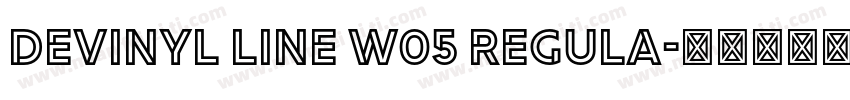 Devinyl Line W05 Regula字体转换